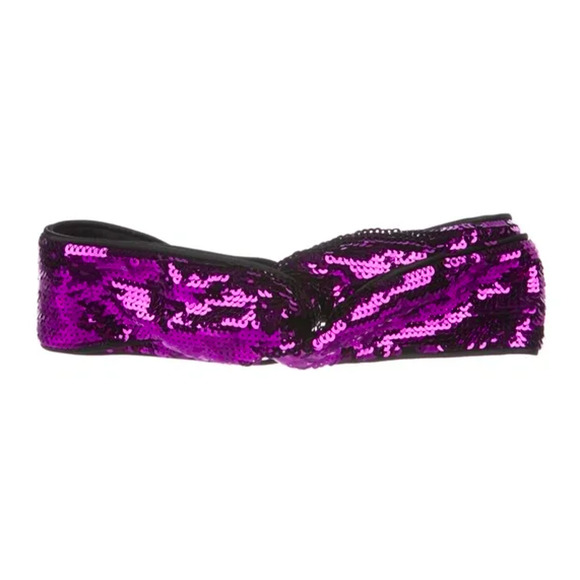 Gucci Purple Sequin Turban Headband - Picture 4 of 6